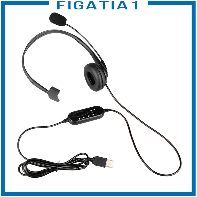 Tai Nghe Chụp Tai figatia1 Có Dây USB Tiện Dụng Cho Máy Tính / Laptop