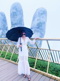 Đâm vintage maxi trắng đan ngực ❤️