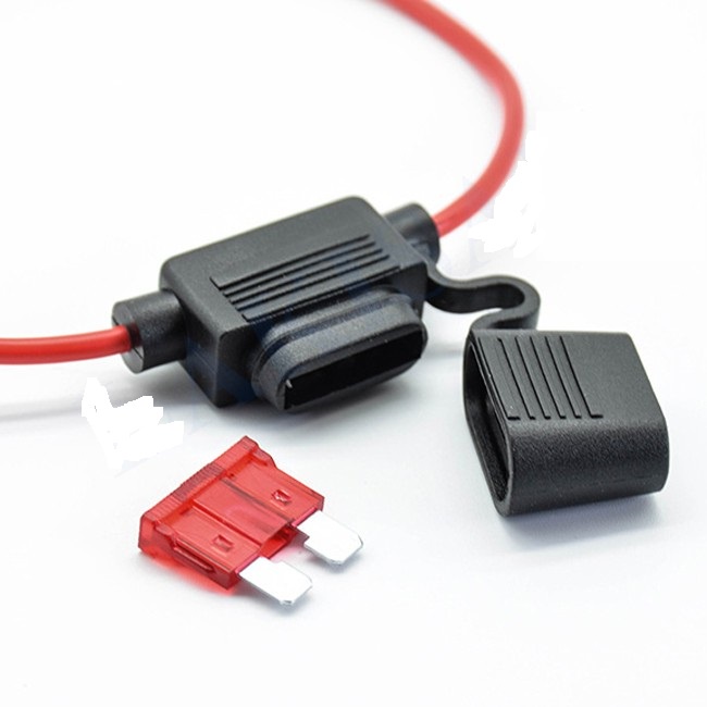 Đế cầu chì chống nước, ô tô - xe máy (tặng kèm cầu chì 10A)