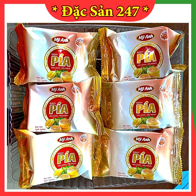 [TÚI 12 BÁNH] Bánh Pía Mini Đậu Xanh Sầu Riêng Mỹ Anh 500G - DATE MỚI NHẤT