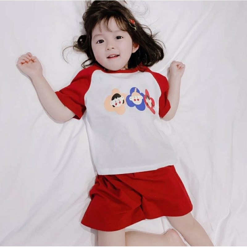 Bộ Cộc Tay Bé Gái 8-18kg Chất Coton Siêu Mềm Mát hàng Minky Mom 🌈Quần Áo Trẻ Em Hè 2021-6