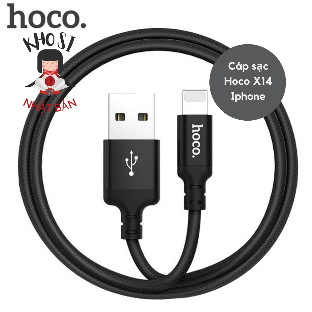 Cáp Sạc Lightning Hoco X14 Chính Hãng Cho Điện Thoại Smart Phone , Pin sạc dự phòng