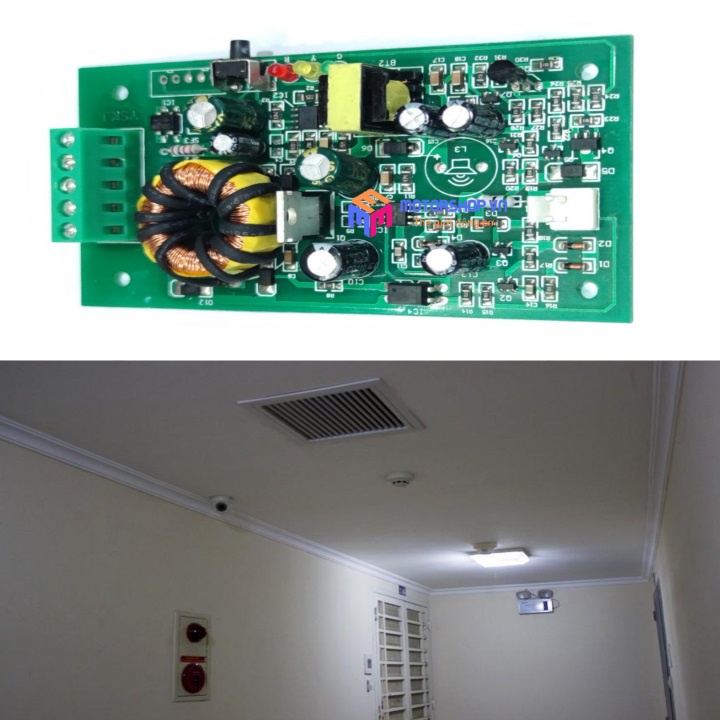 MTS Mạch UPS Dự Phòng 12VDC Lên 220VAC Cho Đèn LED 7W – 26W Tự Động Sạc Cho Pin 12V