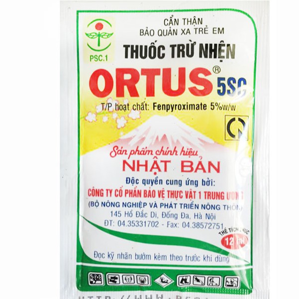 Ortus 5SC - Đặc trị nhện đỏ trên hoa hồng và cây cảnh