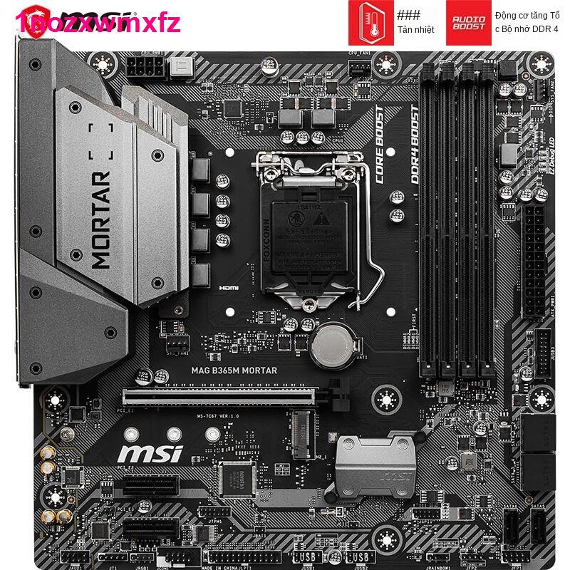 mainboard bo mạch chủMSI B365M Mortar  B360M bo mạch chủ trò chơi dành cho máy tính để bàn hỗ trợ 9400F 9600KF