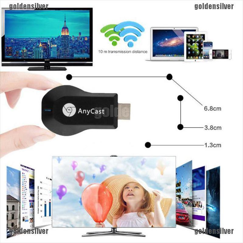 Thiết Bị Chia Sẻ Hình Ảnh Không Dây M9 Plus Anycast Wifi Miracast 1080p Tiện Dụng