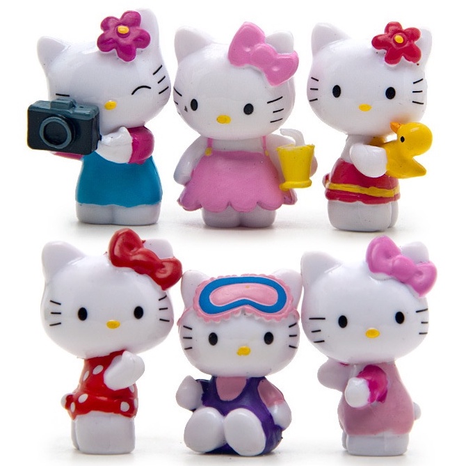 Mô Hình Mèo Hello Kitty Xinh Xắn Dùng Để Trang Trí