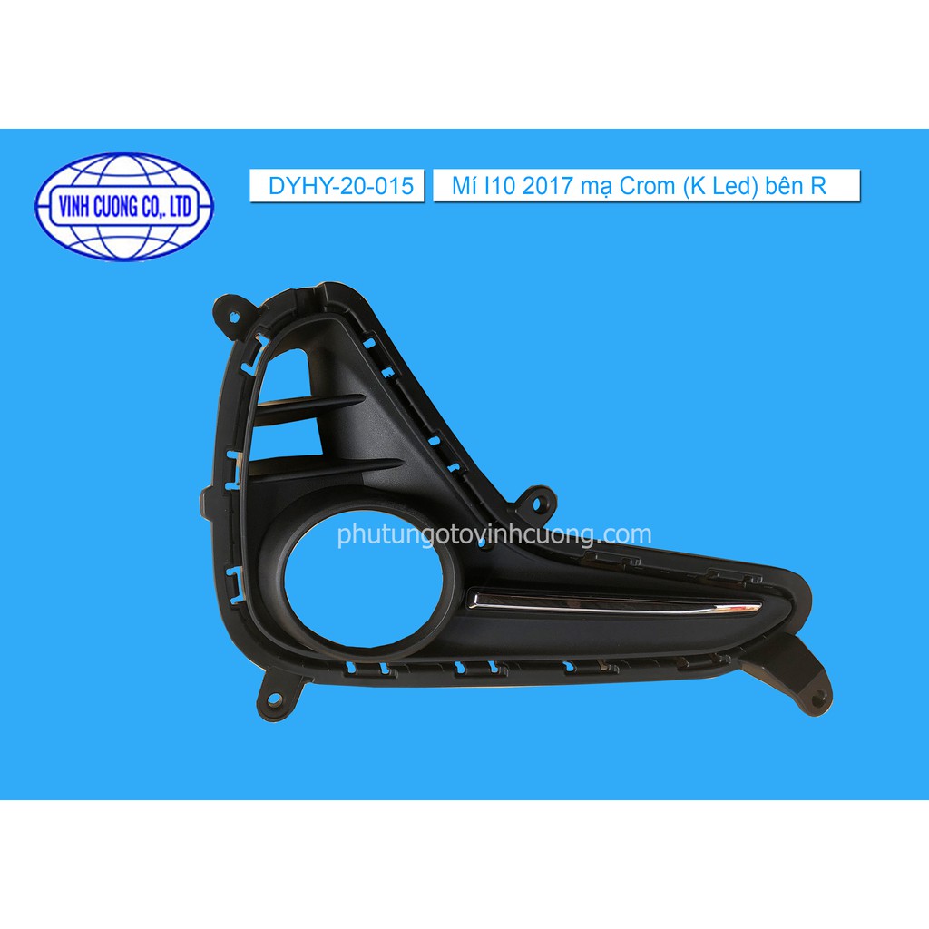 Ốp đèn gầm mạ crom  Hyundai I10 2017-2020 Hatback