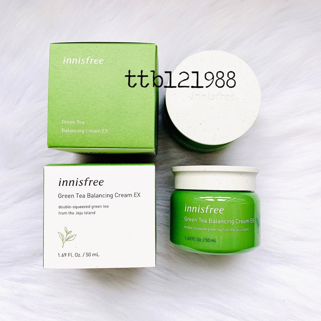 KEM DƯỠNG DA TRÀ XANH INNISFREE GREEN TEA BALANCING CREAM EX