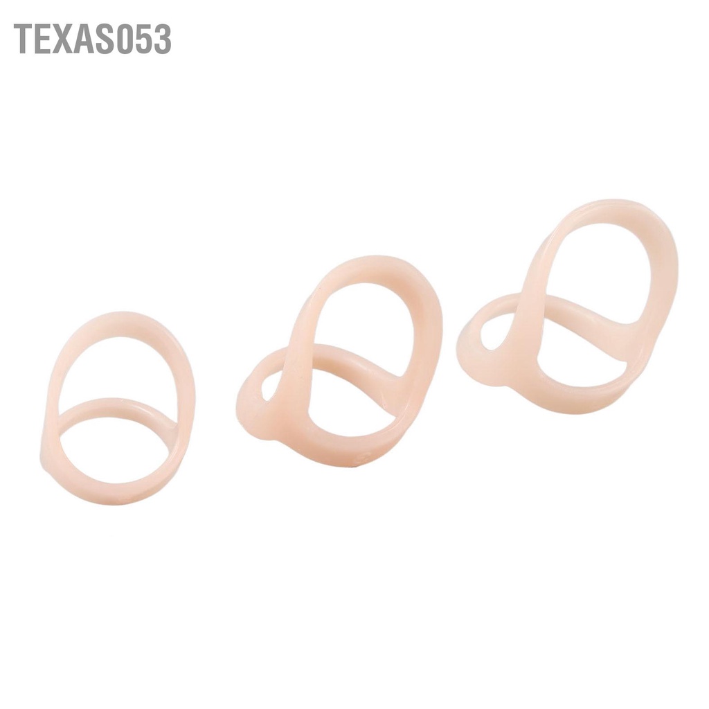 Texas053 3 cái Nẹp hỗ trợ ngón tay Hình bầu dục Giảm đau nhức Chống thấm nước Hỗ Bảo vệ Kích thước 2 4