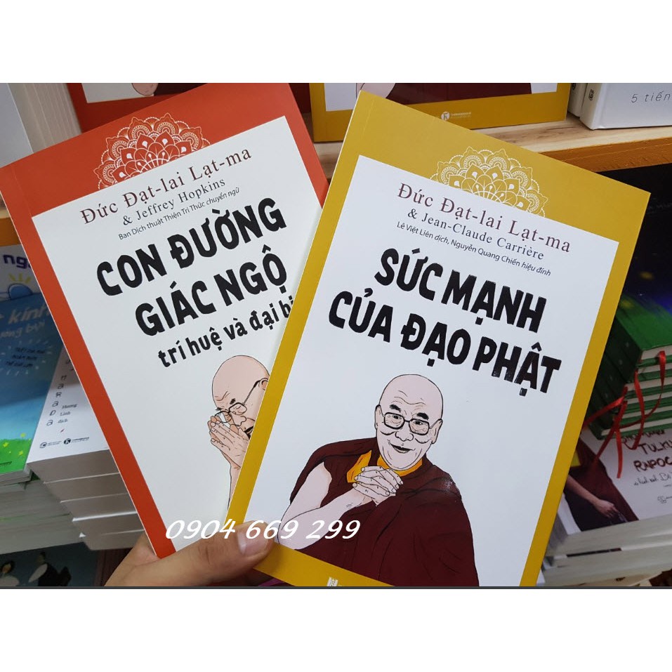 Sách - Con Đường Giác Ngộ Trí Huệ Và Đại Bi Tặng Bookmark