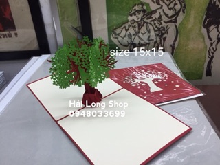 Cây Hoa Chĩa - Flower - Thiệp 3D