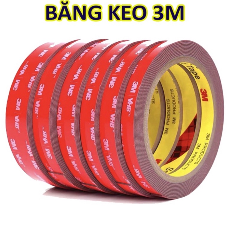 Băng Keo 2 Mặt Cường Lực Siêu Dính, Băng Dính Hãng 3M phukiensasa