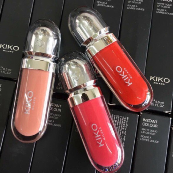 Thanh lý Son kem lì Kiko Instant Colour Matte Liquid Lip Colour 6.5ml Nội địa Pháp X5