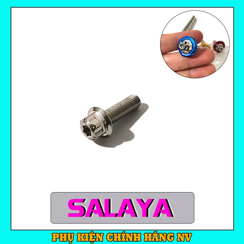 Ốc lốc máy Salaya 6li15, 6li20, 6li30, 6li40, 6li50, 6li65, 6li80, 6li90 đầu trụ và gắn nhiều vị trí trên xe