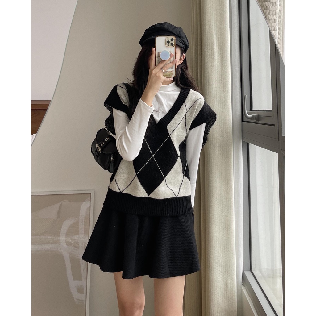 (Ảnh thật) Gile len họa tiết Audrey 999 | BigBuy360 - bigbuy360.vn