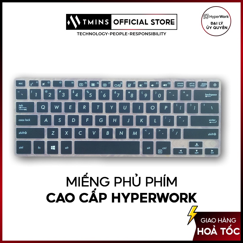 Miếng phủ bàn phím HyperOne Hyperwork ngăn bụi và chống nước - Hàng chí