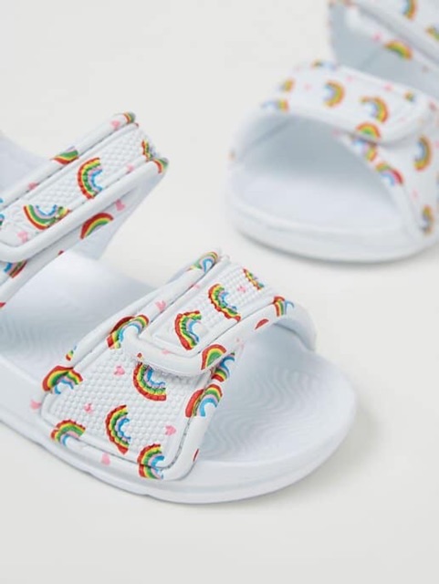 Dép xốp sandal trắng cầu vồng George_hàng chính hãng Anh