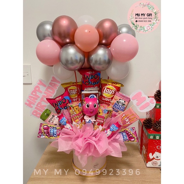 Bó hoa bánh kẹo