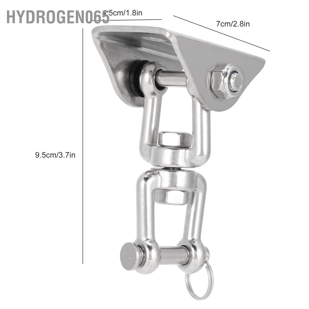 Móc treo xích đu có thể xoay được 304 Khóa tấm cố định bằng thép không gỉ cho Ghế võng Yoga Túi cát Hydrogen065