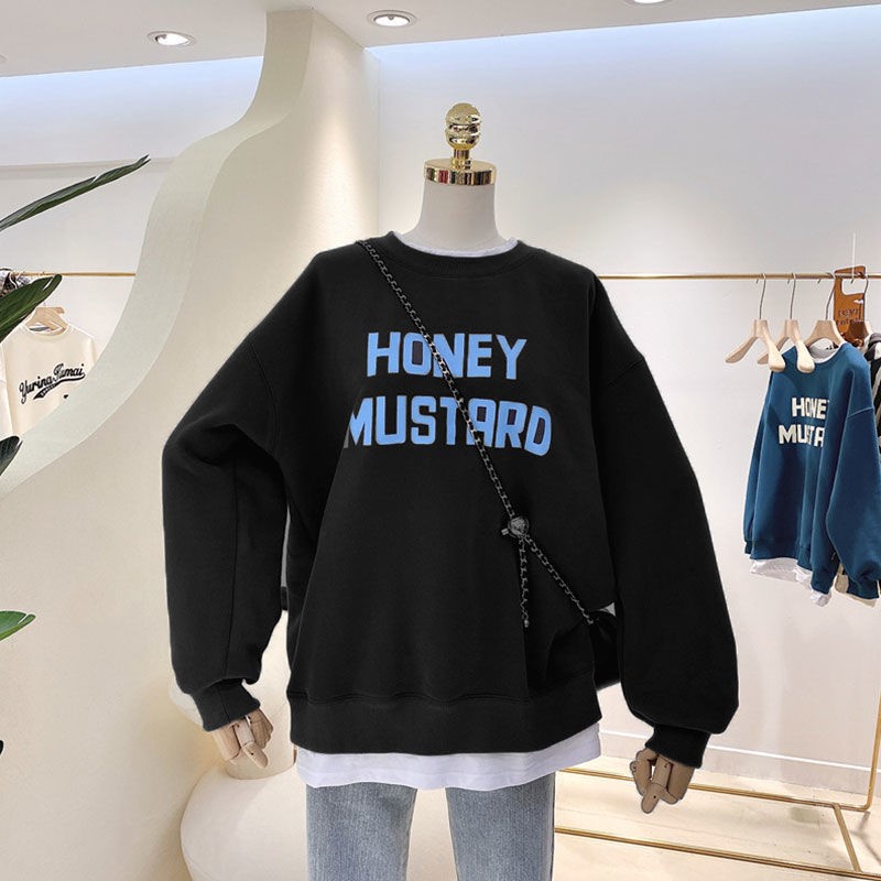 NRVP Áo Hoodie Dáng Rộng Thời Trang Hàn Quốc Đơn Giản Cá Tính Cho Nữ