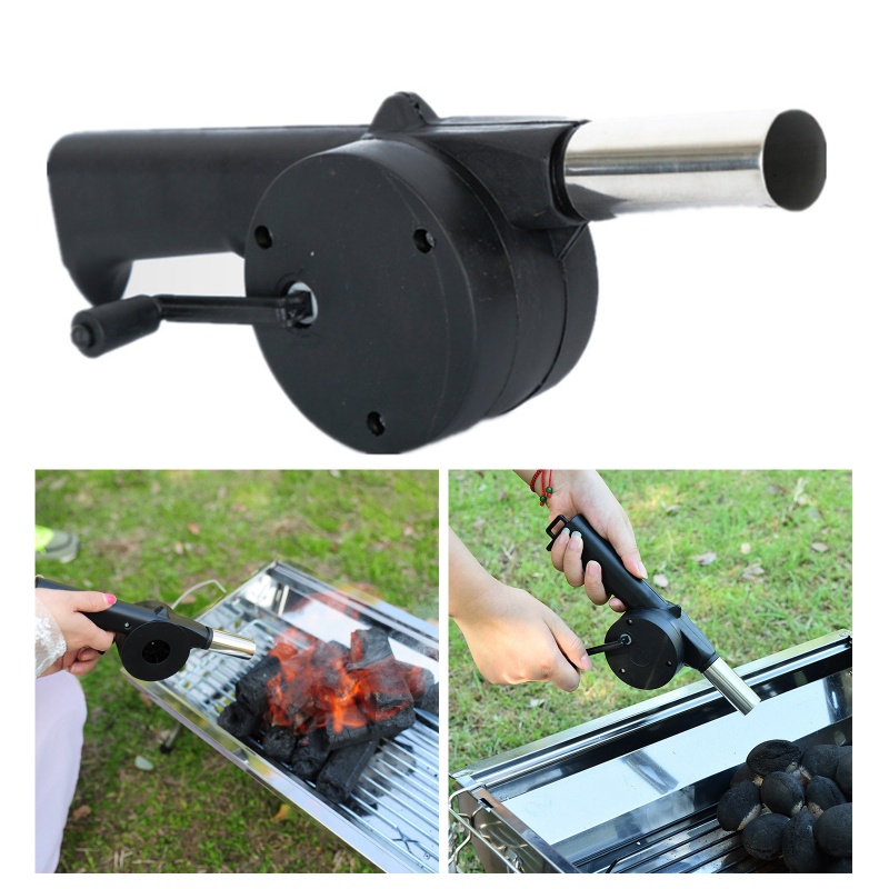 Quạt Thổi Khí Dạng Tay Quay Tiện Dụng Cho Nướng Thịt Bbq Ngoài Trời