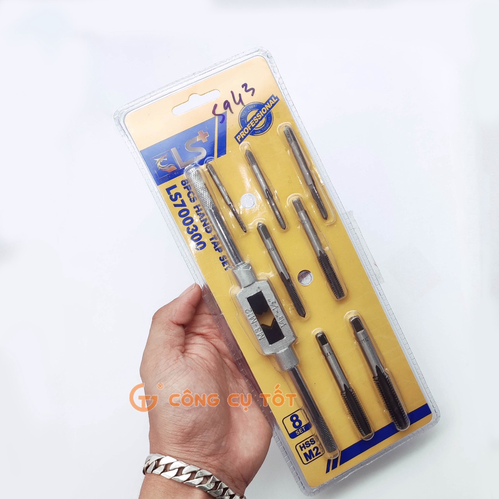 Bộ mũi taro tạo ren trong 8 chi tiết M3-M12 LS+ LS700300