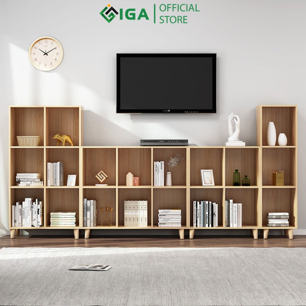 Kệ tủ sách đa năng 3 ngăn có thể kết hợp lưu trữ và decor - GP166