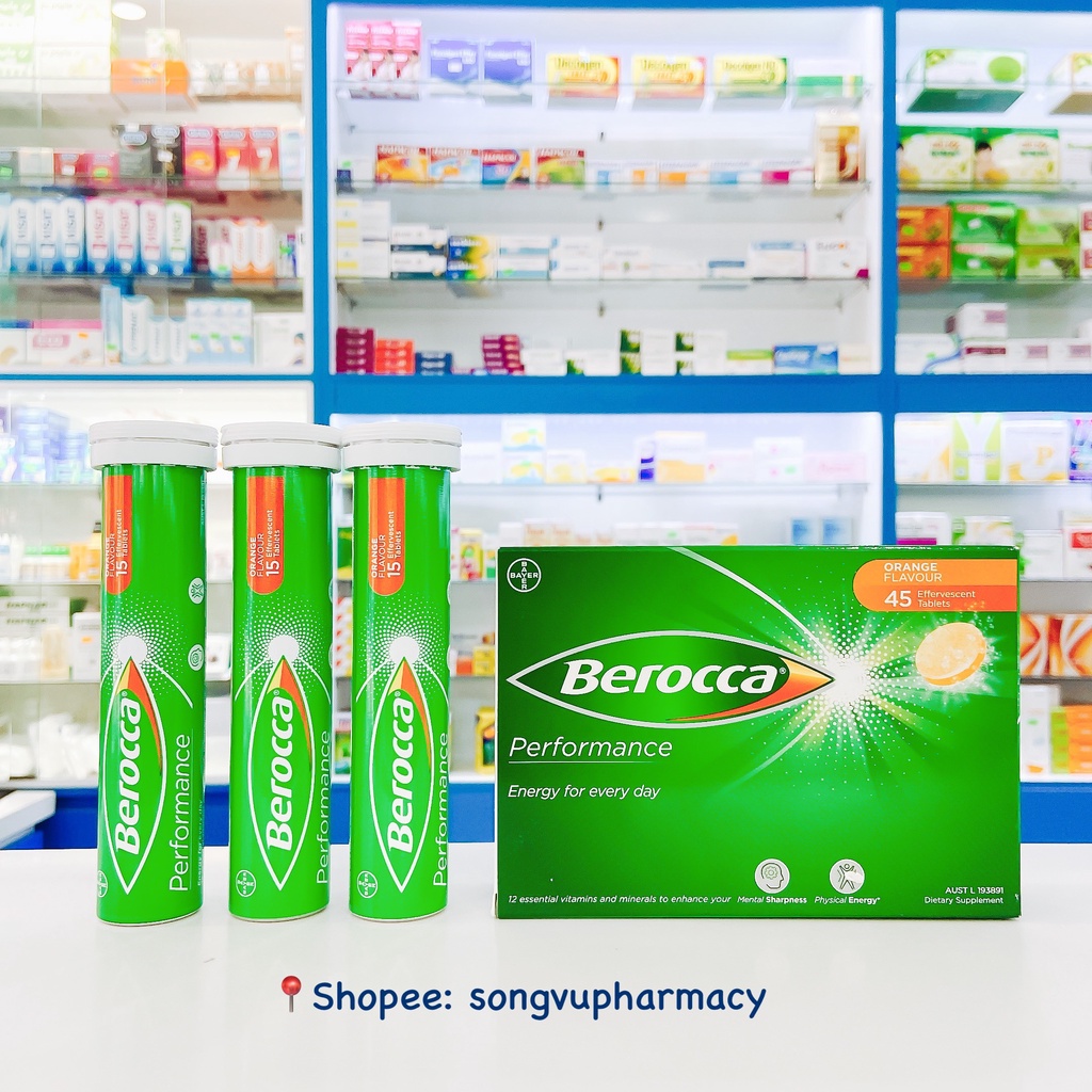 Viên sủi bổ sung Vitamin Berocca Tuýp 10-15 Viên