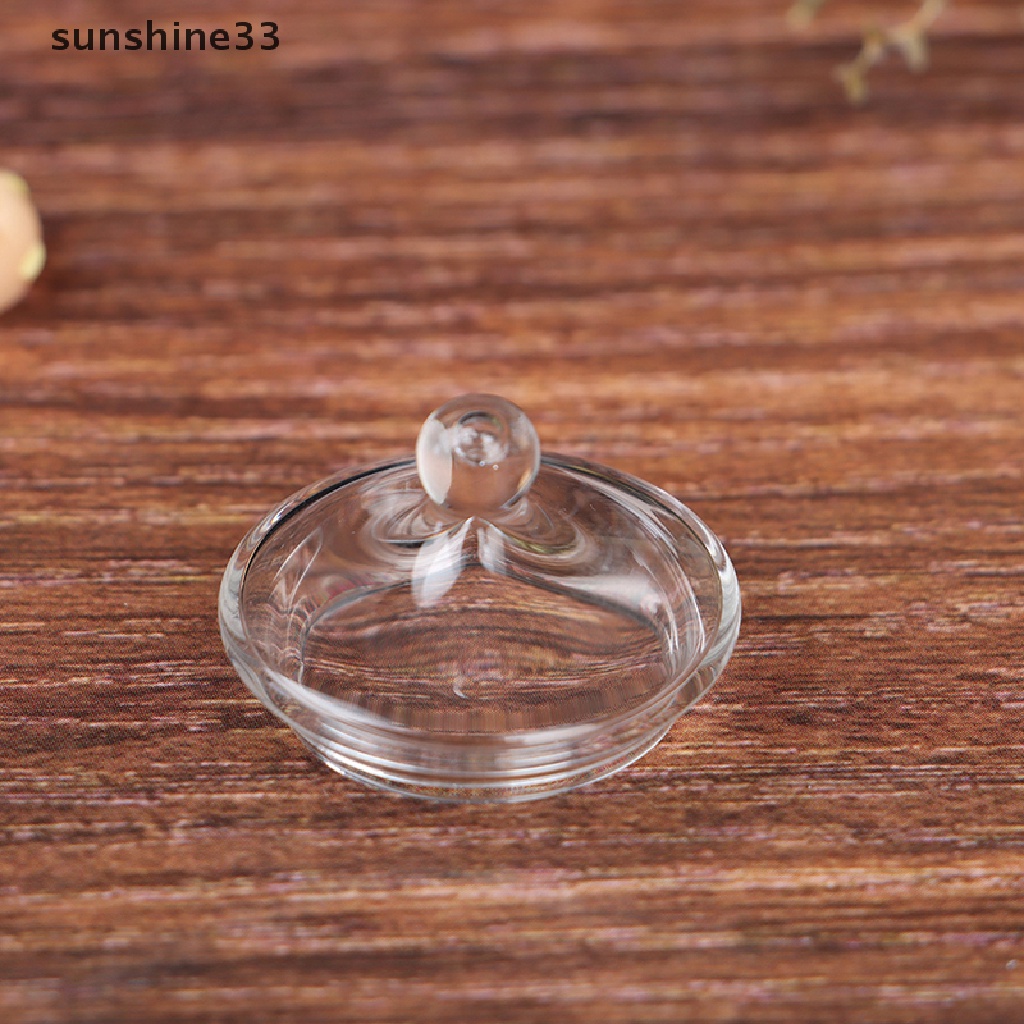 SU Mini food play glass binaural small soup pot doll house kitchen furnishings n