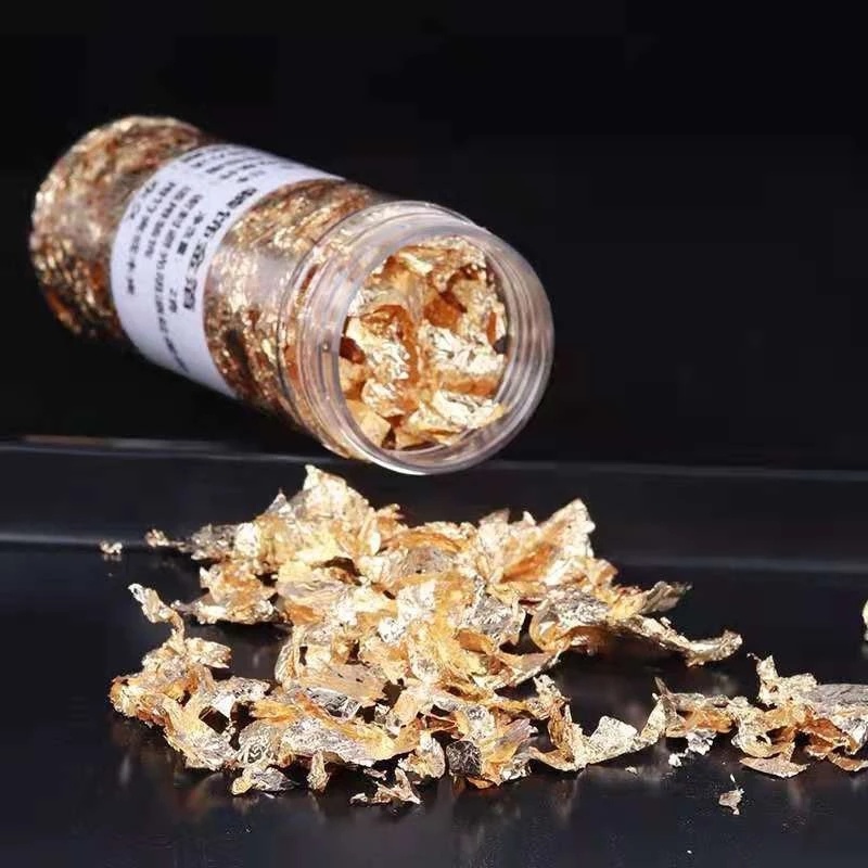 [2g Lá Vàng Schabin Flakes Trang Trí Bánh Kem / Sô Cô La DIY