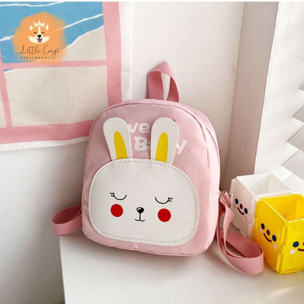 Balo thỏ đáng yêu cho bé gái - Túi đeo vai cho bé đi mẫu giáo, du lịch