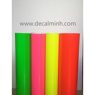 3 mét decal mi nơ màu dạ quang (cao cấp)
