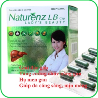 Naturenz LB, giải độc gan, tăng cường chức năng gan, hạ men gan, mát gan,giúp da căng sáng, mịn màng hơn