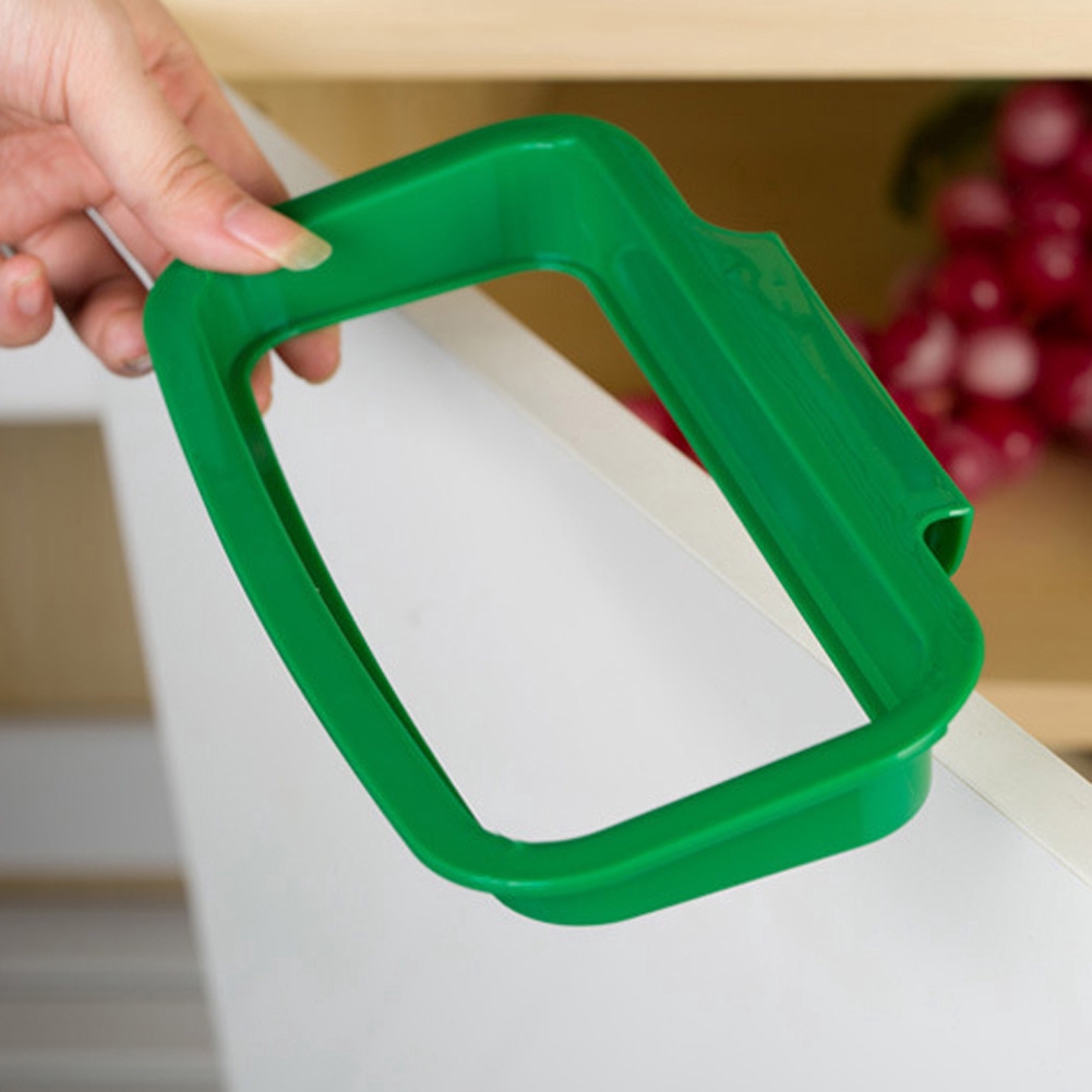 [Gói 1 Pc] [Giá để túi đựng rác] [Chất liệu nhựa] [Thích hợp cho cửa tủ bếp phía sau]
