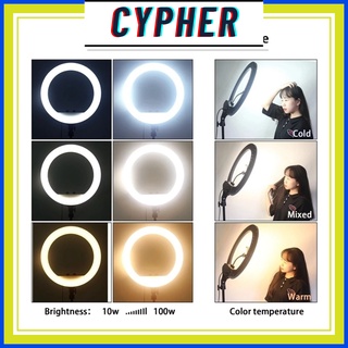 Đèn Livestream size 26 30 36 45 cm và chân 2m1 Hỗ Trợ Chụp Ảnh Make up Trang Điểm nhiều Chế Độ Sáng