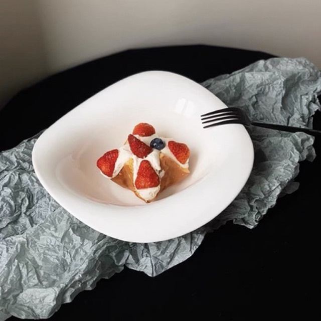 Bát salat Chất Liệu Sứ Trắng Phong Cách Hiện Đại