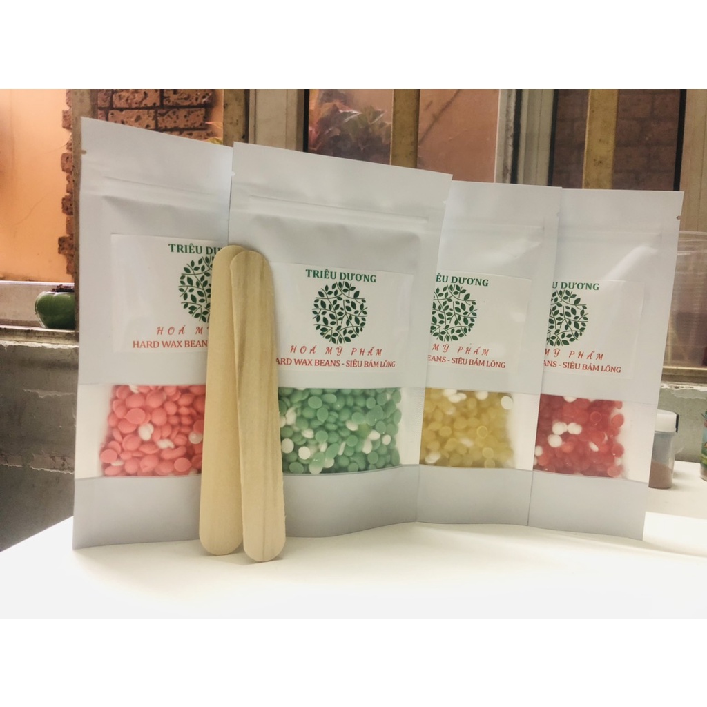 Nồi nấu sáp Prowax 100 màu hồng + 100gr Sáp + 2 que gỗ lấy sáp