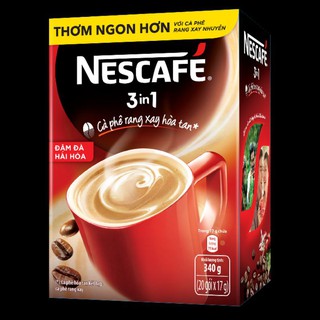 Cà phê hoà tan NESCAFE' 3in 1 đậm đà hài hoà 20 gói