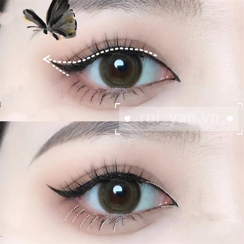 Bạc Hà Ngọt Ngào® Bút Kẻ Mắt Ngòi Mảnh Mềm Mại Tự Nhiên Không Phai Màu Kháng Nước Lâu Trôi 2022