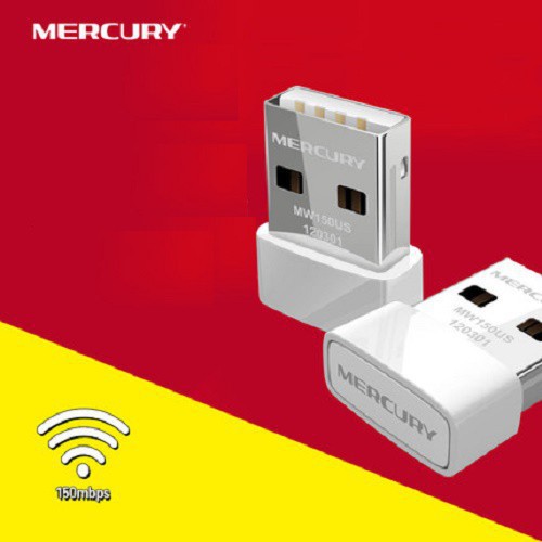 [BH 3 THÁNG] USB Wifi thu sóng Mini Không Dây Mercury tốc độ 150Mbps