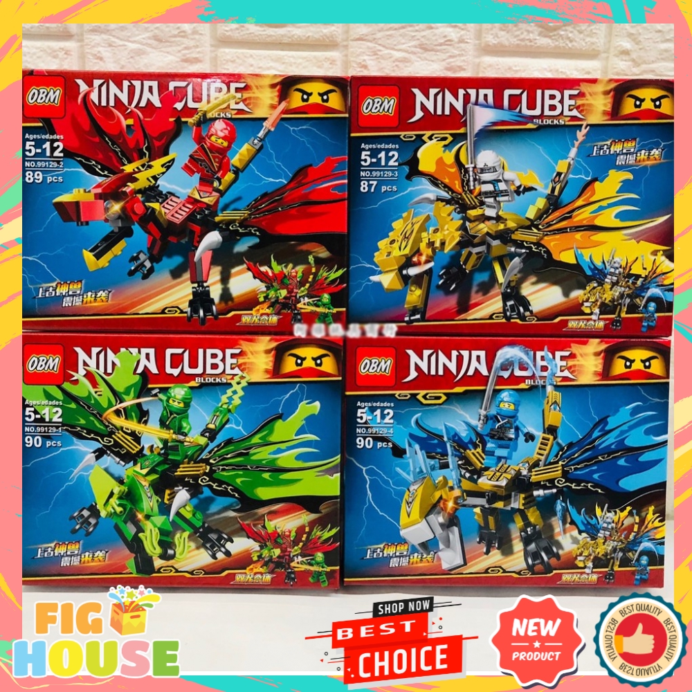 Xếp Hình, Lắp Ráp Ninja Cưỡi Rồng OBM99129 - FigHouseVN