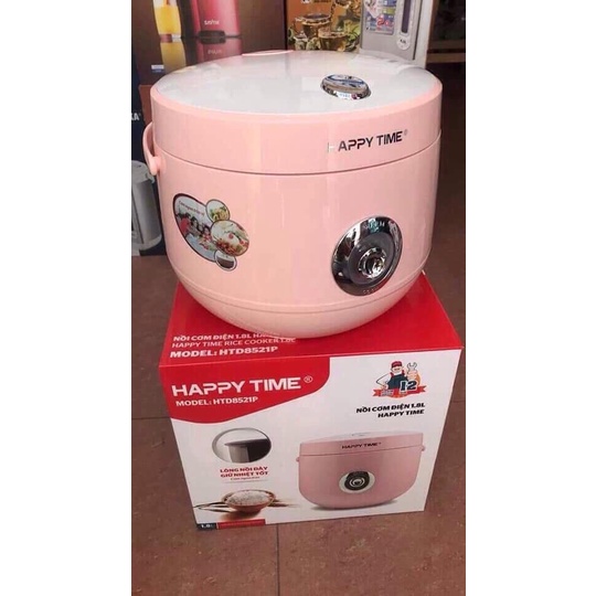 Nồi cơm điện Happy Time 1,8L chống dính cao cấp bảo hành chính hãng 12 tháng
