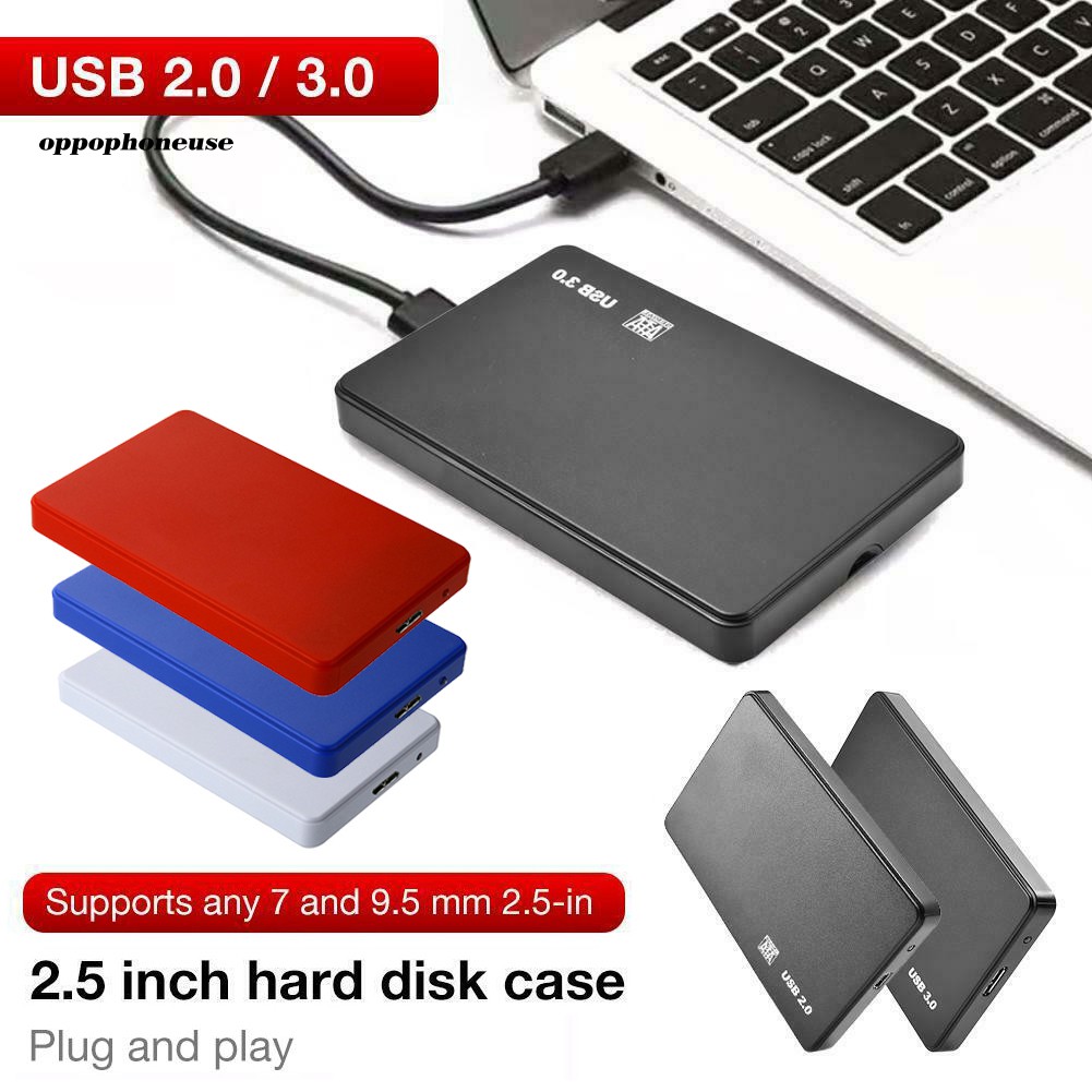 Vỏ ổ đĩa cứng Sata Hdd Ssd Usb3.0 / 2.0 2.5 inch chất lượng cao