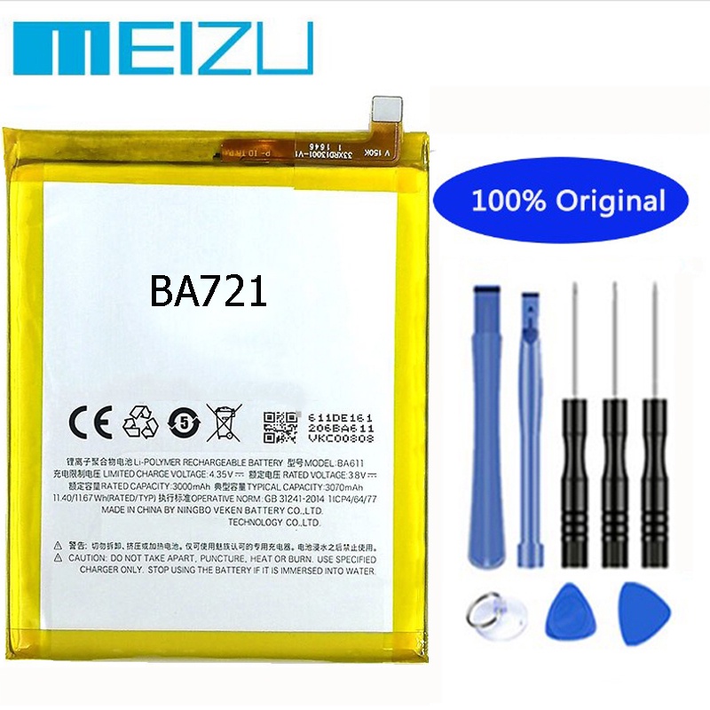 Pin Meizu M6 Note BA721 4000mAh | Hàng Nhập Khẩu | Tặng bộ tháo mở + seal dán
