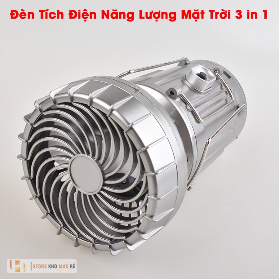 ĐÈN PIN CẦM TAY ĐA NĂNG CAMPING  KIÊM SẠC DỰ PHÒNG LOẠI TỐT - Đèn Bão 3 in 1 Cỡ Lớn