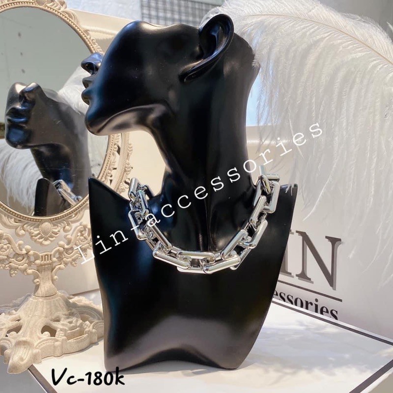 VÒNG CỔ CHOKER XÍCH VUÔNG