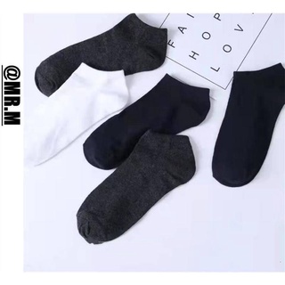 Tất thoáng khí thấm mồ hôi màu đen phong cách thể thao cho nam nữ
