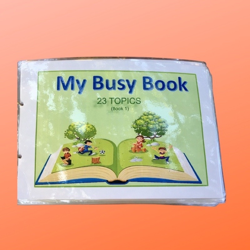 Đồ chơi Học liệu bóc dán My Busy book 23 chủ đề ép plastic bền đẹp ☘️Học liệu giúp trẻ học Tiếng Anh dễ dàng❤️