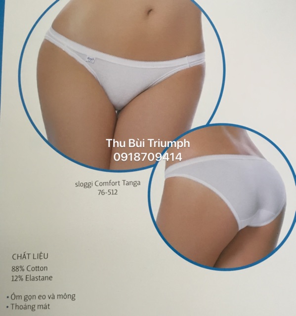 [Mã 12FASHIONSALE1 giảm 10K đơn 50K] Quần lót nữ Triumph SLOGGI COMFORT TANGA | BigBuy360 - bigbuy360.vn